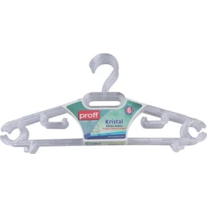 Proff Elbise Askısı Kristal 6lı