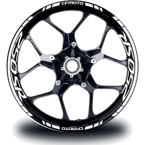 Cfmoto 250SR Jant Sticker Iç & Dış Takım Etiket Modeli Beyaz