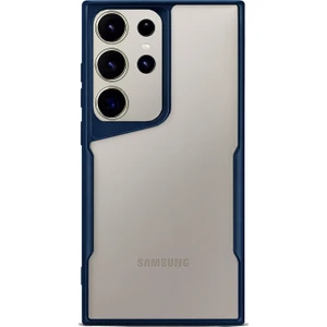 Samsung Galaxy S23 Ultra Kılıf Darbe Önleyici Kenar Renkli Silikon Kapak