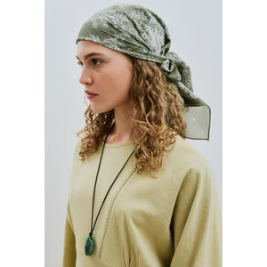 Desenli Pamuklu Şal Agatha Bej