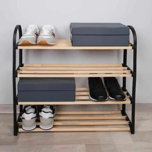 House More 4 Katlı Ahşap Ayakkabılık HM-4050