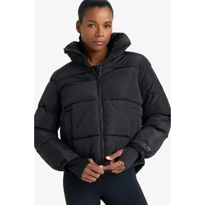 DeFactoFit Su İtici Regular Fit Dik Yaka Fermuarlı El Geçmeli Cepli Şişme Mont Z1438AZ25WN