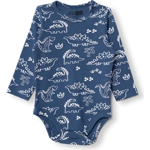 Hellobaby Erkek Bebek Uzun Kol Body Interlok Çıtçıtlı Yaka Uzun Kol