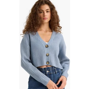 Regular Fit V Yaka Düğmeli Triko Hırka R1389AZ25WN