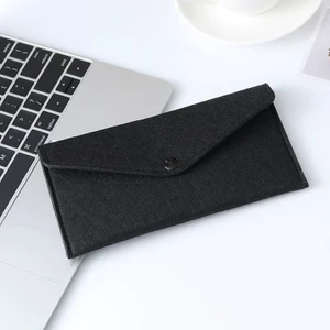 Şık Küçük Keçe Çanta Çıtçıtlı Düğmeli