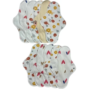 Yıkanabilir Doğal Kadın Pedi 10'lu Gece Fırsat Set