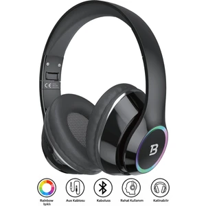 Tech&bello accessories Kablosuz Kulaküstü Bluetooth Kulaklık Stereo-Mikrofon-Aux Sd Kart HK-035