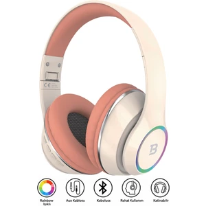 Tech&bello accessories Kablosuz Kulaküstü Bluetooth Kulaklık Stereo-Mikrofon-Aux Sd Kart HK-035