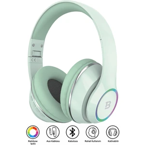 Tech&bello accessories Kablosuz Kulaküstü Bluetooth Kulaklık Stereo-Mikrofon-Aux Sd Kart HK-035