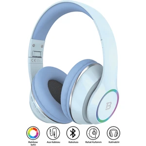 Tech&bello accessories Kablosuz Kulaküstü Bluetooth Kulaklık Stereo-Mikrofon-Aux Sd Kart HK-035