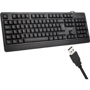 SPK6247B USB 1.2 Metre Kablolu Klasik Siyah Numpadli Türkçe Q Klavye