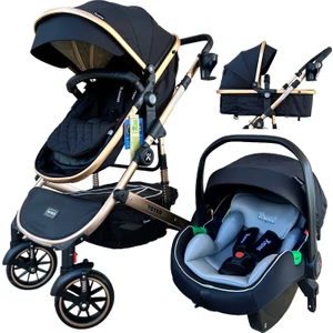 Ultimate Travel Sistem Bebek Arabası 3 In 1 Siyah Rose
