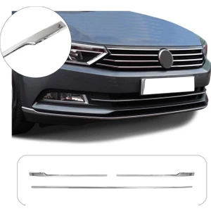 Vw Passat B8.5 Krom Ön Tampon Çıtası 3 Parça P.çelik 2019 ve Üzeri