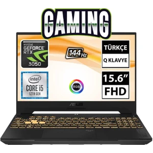 Tuf Gaming F15 FX507ZC4-HN205 I5-12500H 8gb Ram 512GB SSD 4gb RTX3050 15.6 Inç Fhd 144Hz Taşınabilir Bilgisayar