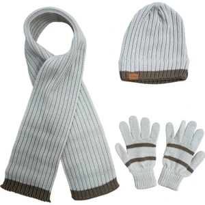 Erkek Çocuk Şapka, Atkı ve Eldiven Takımı (8-12 Yaş)