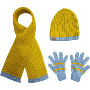 Erkek Çocuk Şapka, Atkı ve Eldiven Takımı (8-12 Yaş)