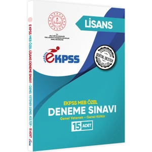 2025 Meb Özel Ekpss Lisans 15LI Deneme Fasikül Paketi (A4 Büyük Boyutlu Renkli Baskı)