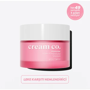 Cream Co. Su Bazlı Moisturizer Nemlendirici Yüz Kremi | Hyaluronik Asit | 50 ML | Tüm Cilt Tipleri