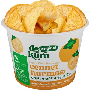 Cennet Hurması Kuru Meyve Cipsi - Dondurularak Kurutulmuş Freeze Dried Çıtır Trabzon Hurması