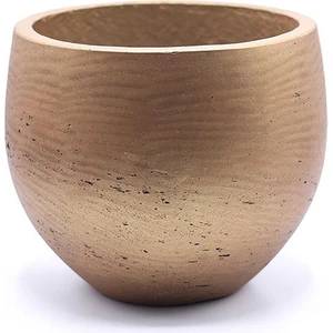Mini Orb Fiberstone Saksı M Bakır