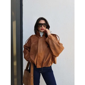 Süet Görünümlü Bomber Ceket