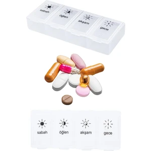 Modares Store Günlük  Hap Saklama Kutusu 4 Göz