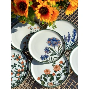 Flower Garden Karma Pasta Takımı 6 Parça