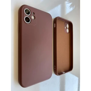 Pirok Store İphone 11 İle Uyumlu Köşeli Kalıp ( 12 GÖRÜNÜMLÜ) Logosuz Lansman İçi Kadife Esnek Silikon Kılıf