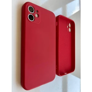 Pirok Store İphone 11 İle Uyumlu Köşeli Kalıp ( 12 GÖRÜNÜMLÜ) Logosuz Lansman İçi Kadife Esnek Silikon Kılıf