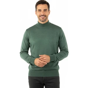 Erkek Kazak Balıkçı Yaka Yün Tarzı Dokuma Klasik Model Tam Kalıp