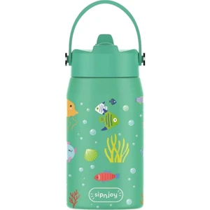 Sipnjoy - Lil'straw Çocuk Su Termosu | 420 ml - Ocean Whisper