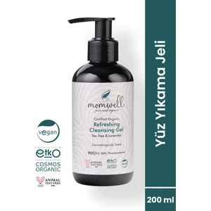 Organik Yüz Temizleme Jeli | Ferahlatıcı & Sebum Dengeli Bakım | 200 ml