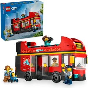 LEGO® City Kırmızı İki Katlı Gezi Otobüsü 60407 - 7 Yaş & Üzeri Çocuklar için Yaratıcı Oyuncak Yapım Seti (384 Parça)