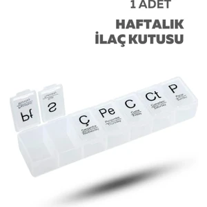 Modares Store Haftalık  Kutusu 7 Günlük Hap Saklama Kabı Haftalık  Düzenleyici