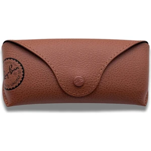 Kahverengi Gözlük Kılıfı Dayanıklı Deri Tasarım 1 Adet