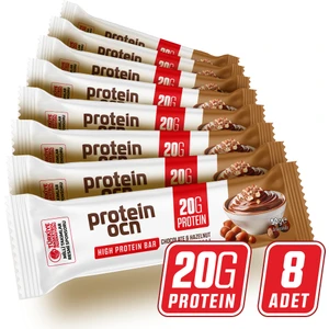 Proteın Bar Chocolate Hazelnut 50G x 8 Adet