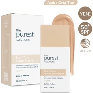 Cilt Tonu Eşitleyici & Leke Karşıtı  Serum Fondöten  Spf 50+, 30 ml – Açık / Orta Ton