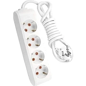 Multi-Let Dörtlü Priz Topraklı Kablolu Çocuk Korumalı 5 Metre