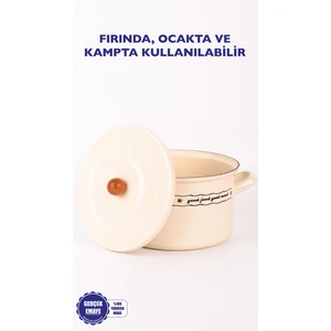 Mood Emaye Yoğurt Fırın Haşlama Tenceresi 22CM 4litre