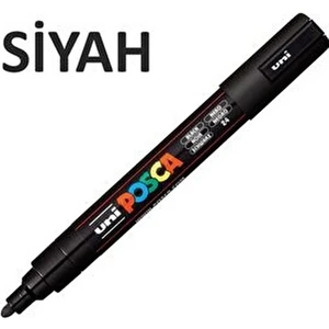 Posca Siyah Marker Pc-5m (1.8-2.5mm) Poska PC5M Pc - 5m