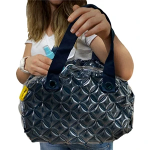 Kadın Plaj Çantası Petrol Yeşili Şişme Omuz Çanta Plj08