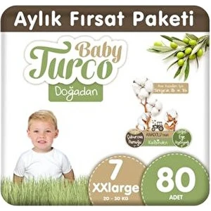 Doğadan Bebek Bezi 7 Numara Xxlarge 80 Adet