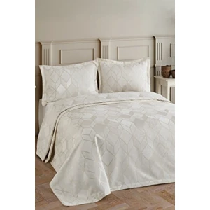 Arel Şönil Çift Kişilik Yatak Örtüsü Takımı (Krem)