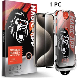 iPhone 17 Pro Max Hayalet Kendinden Aparatlı 9h Kırılmaz Cam Ekran Koruyucu – Ultra Şeffaf, Toz ve Kabarcık Önleyici