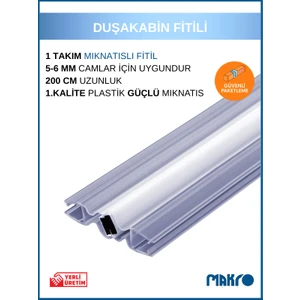 Duşakabin Mıknatıslı Fitil - 200 cm