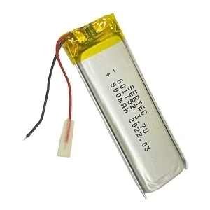 601752 3.7V 500 Mah Li-Polymer Pil DEVRELI/1.5A