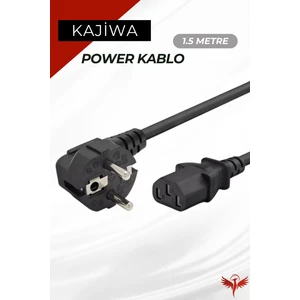 1.5 Metre C13 Power Kablo - Bilgisayar Kasa Monitör Pc Güç Kablosu  3*1mm 10A-16A 250V 500W 1.5mt