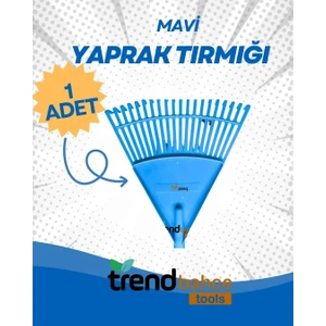 Trend Bahçe Plastik Mavi Bahçe Tırmığı