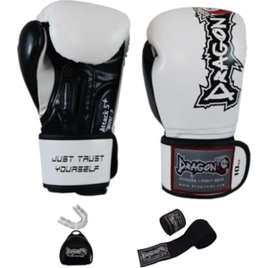 Dragon Attack 5 Plus Pro Boks Eldiveni 3'lü Set Kick Boks Muay Thai Boks Eldiveni Bandaj ve Dişlik