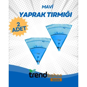Trend Bahçe Plastik Mavi Bahçe Tırmığı (2 Adet)